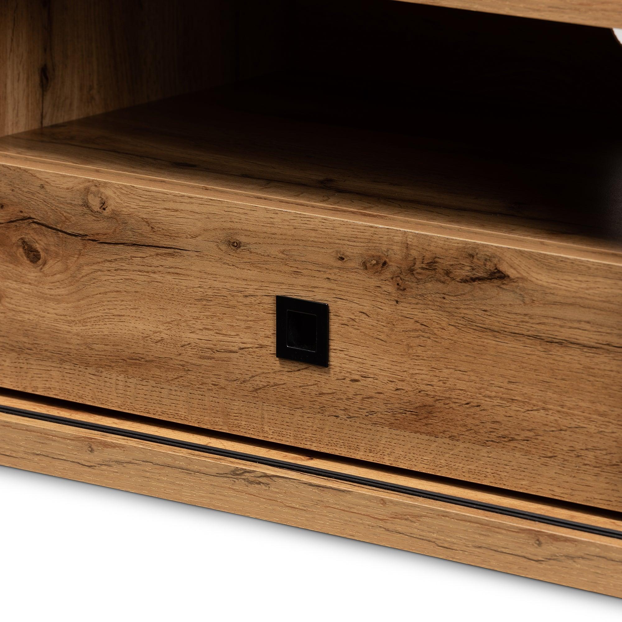 Beasley Modern and Contemporary Finished Wood 1-Drawer TV Stand