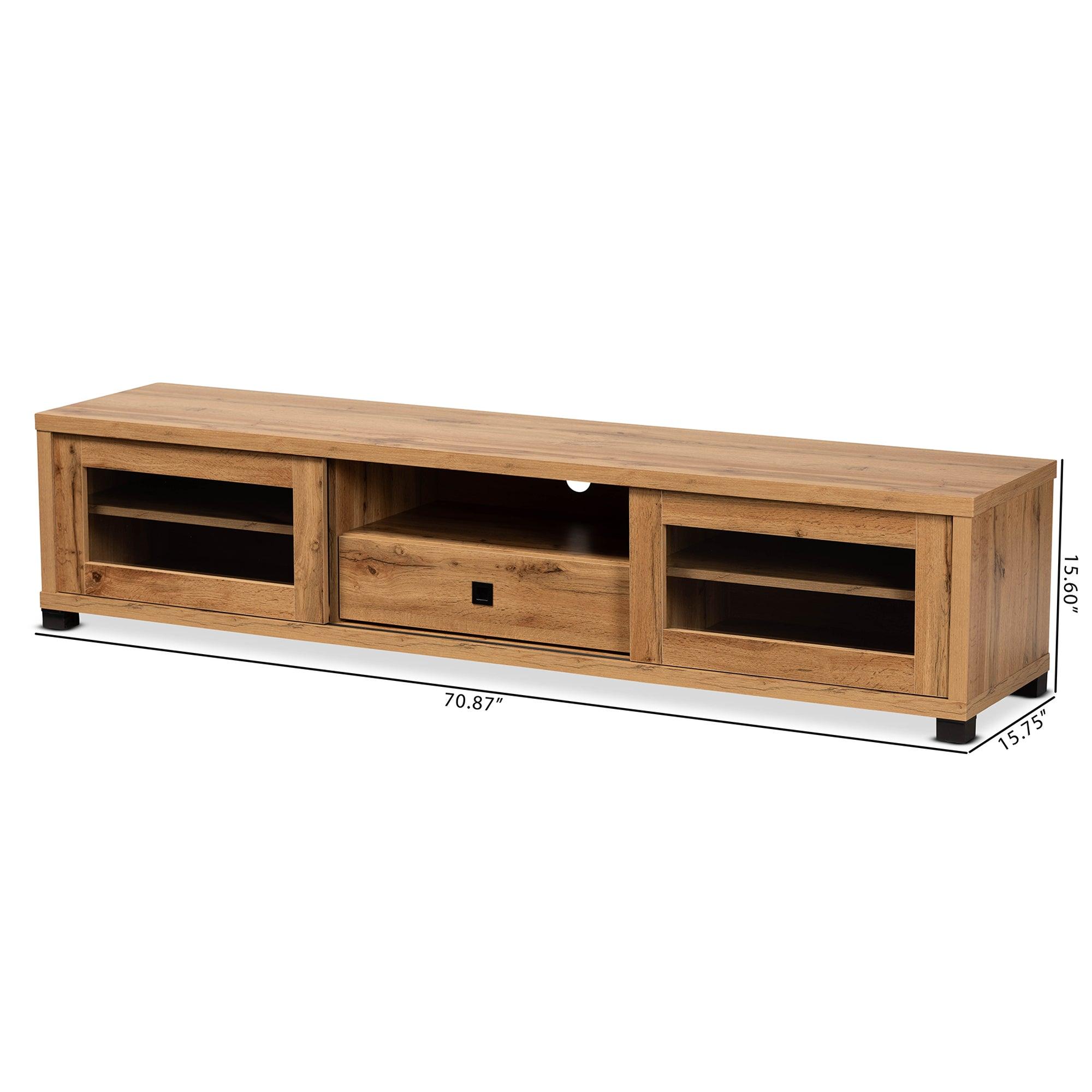 Beasley Modern and Contemporary Finished Wood 1-Drawer TV Stand