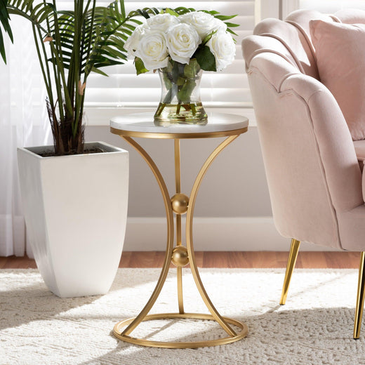 Tarmon Modern and Contemporary Finished Metal End Table