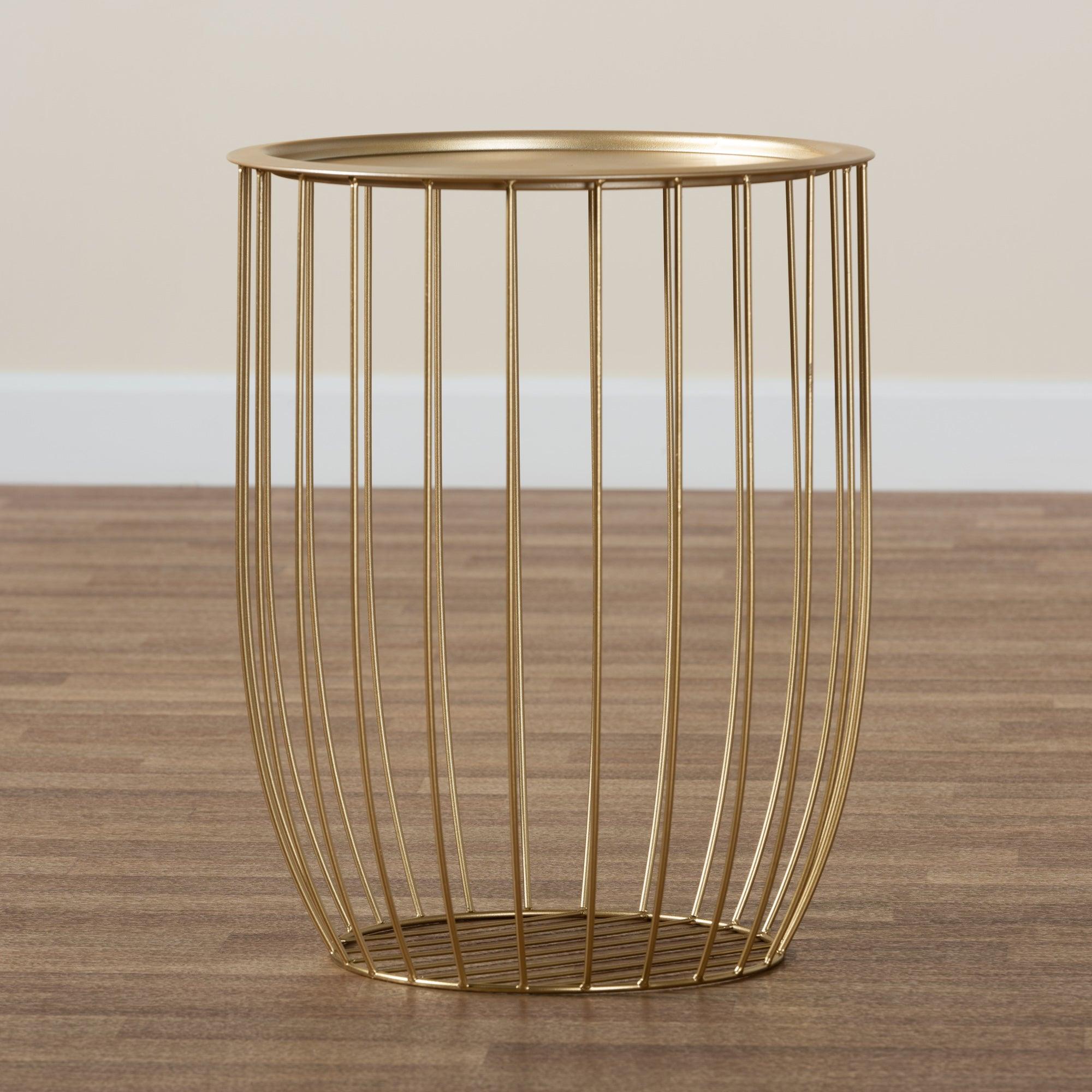 Mabon Modern and Contemporary Finished Metal End Table