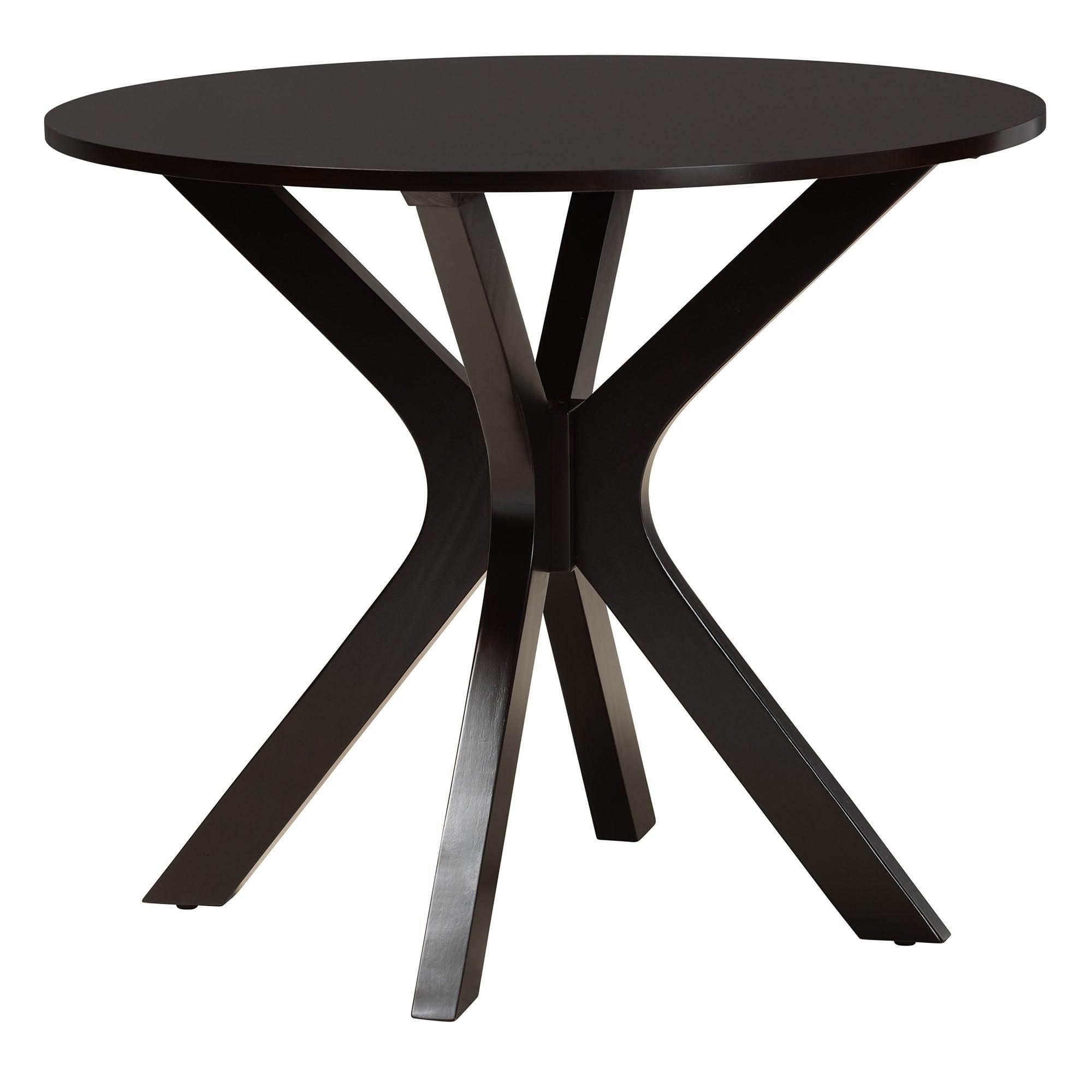 Mana Modern Sand Fabric and Finished Wood 5-Piece Dining Set