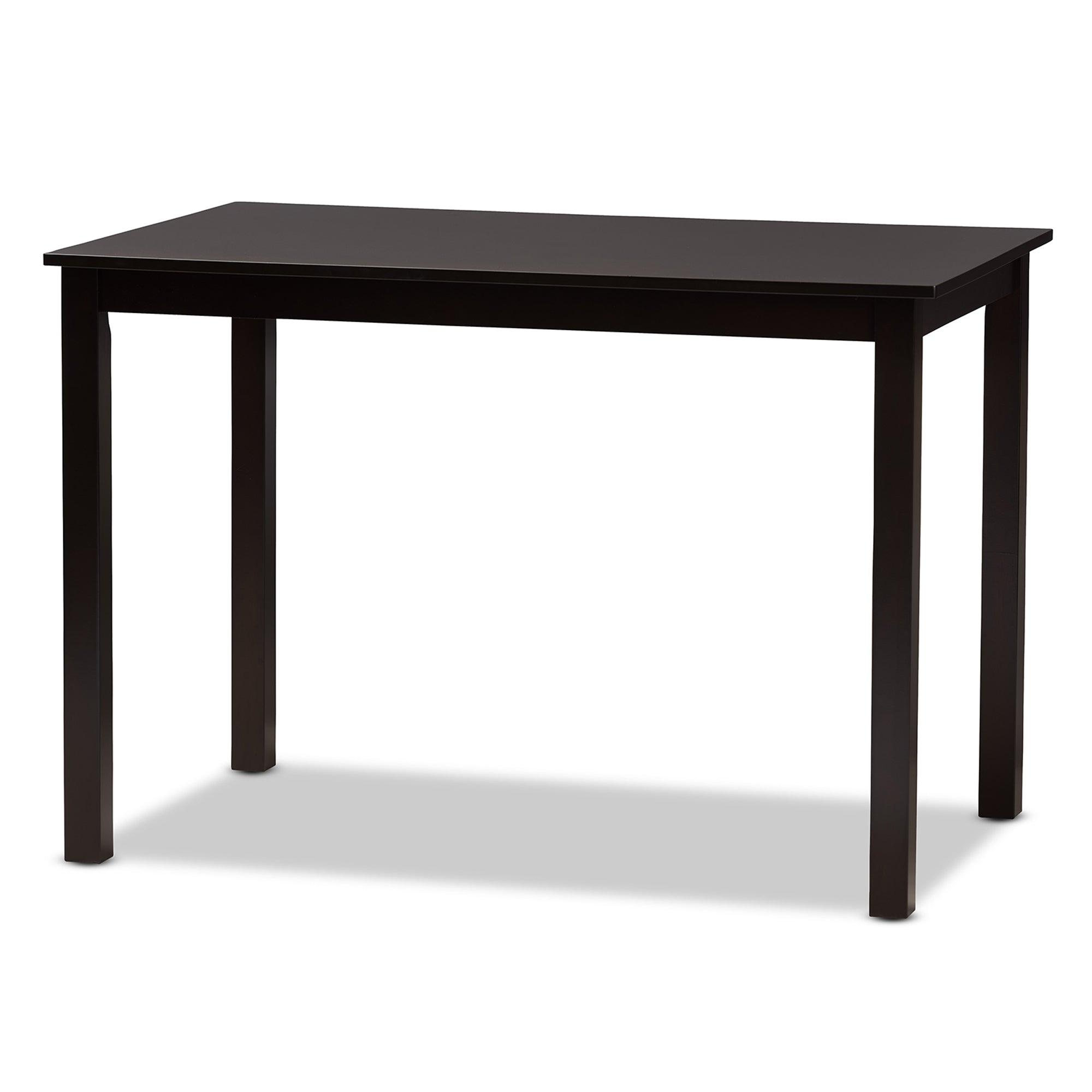 Suvi Modern and Contemporary Sand Fabric Upholstered and Finished Wood 5-Piece Dining Set