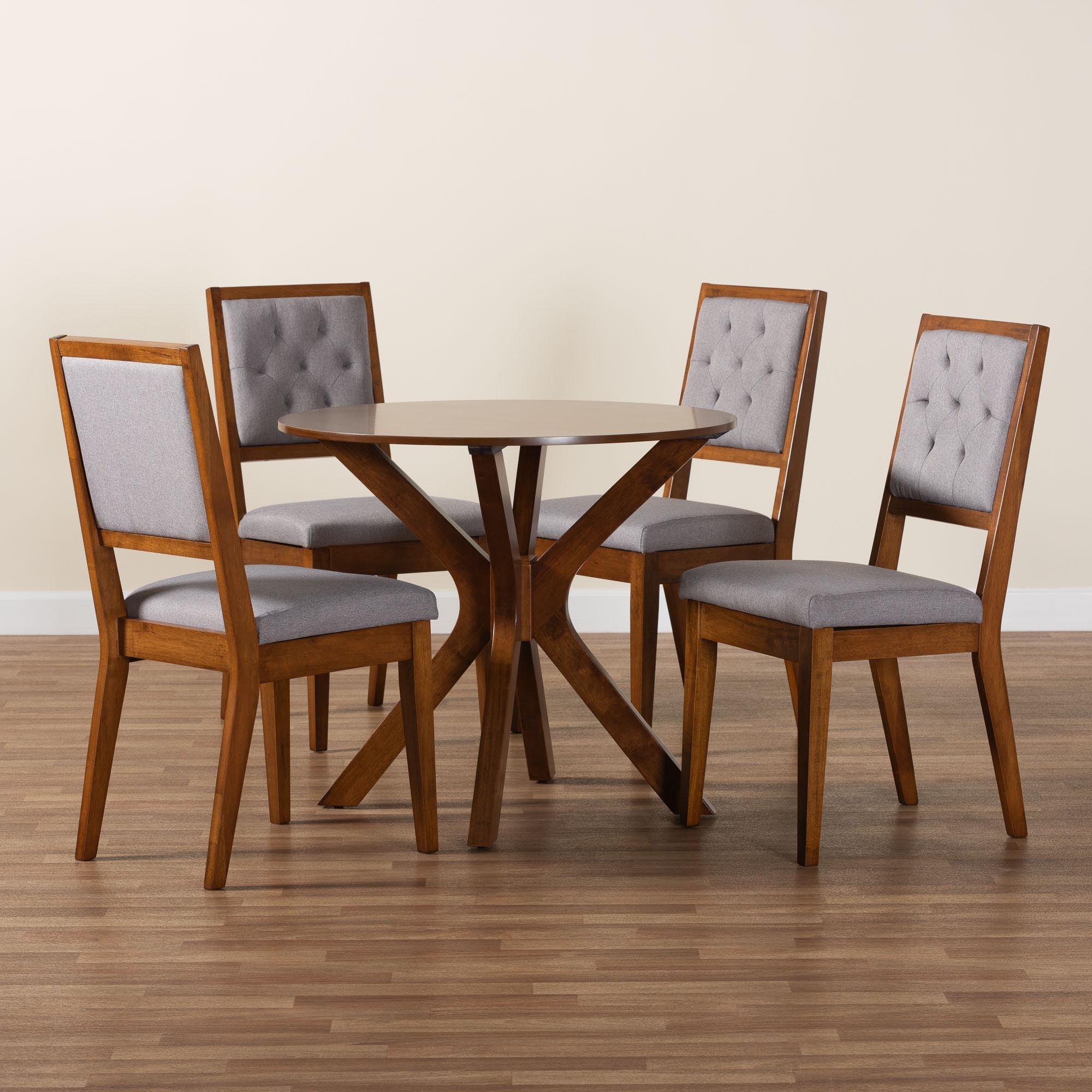 Mana Modern and Wood 5-Piece Dining Set