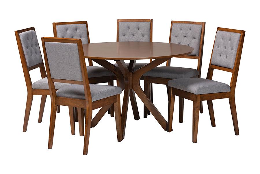 Mana Modern and Wood 7-Piece Dining Set