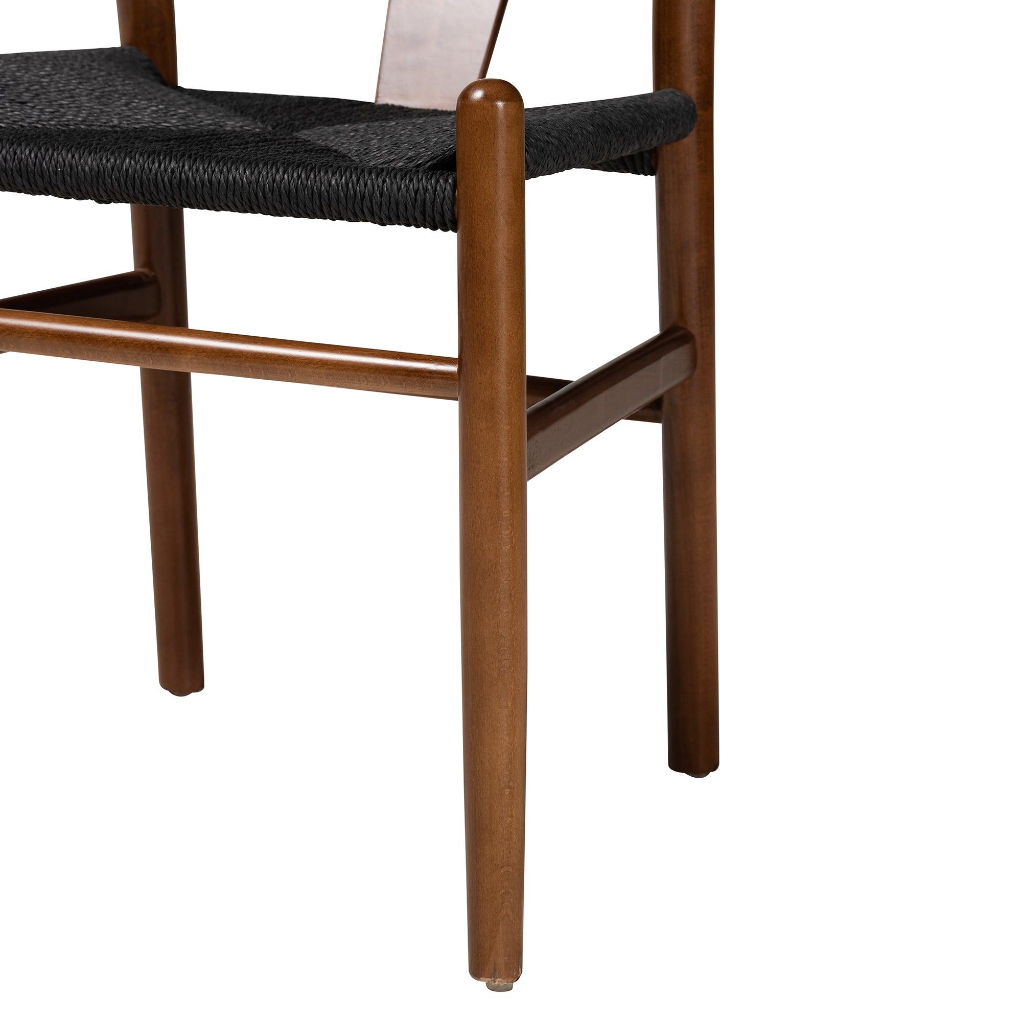 Paxton Modern Finished Wood 2-Piece Dining Chair Set