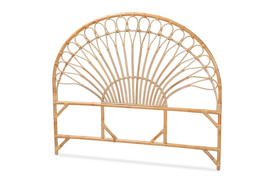 bali & pari Devereaux Modern Bohemian Rattan Standalone Headboard