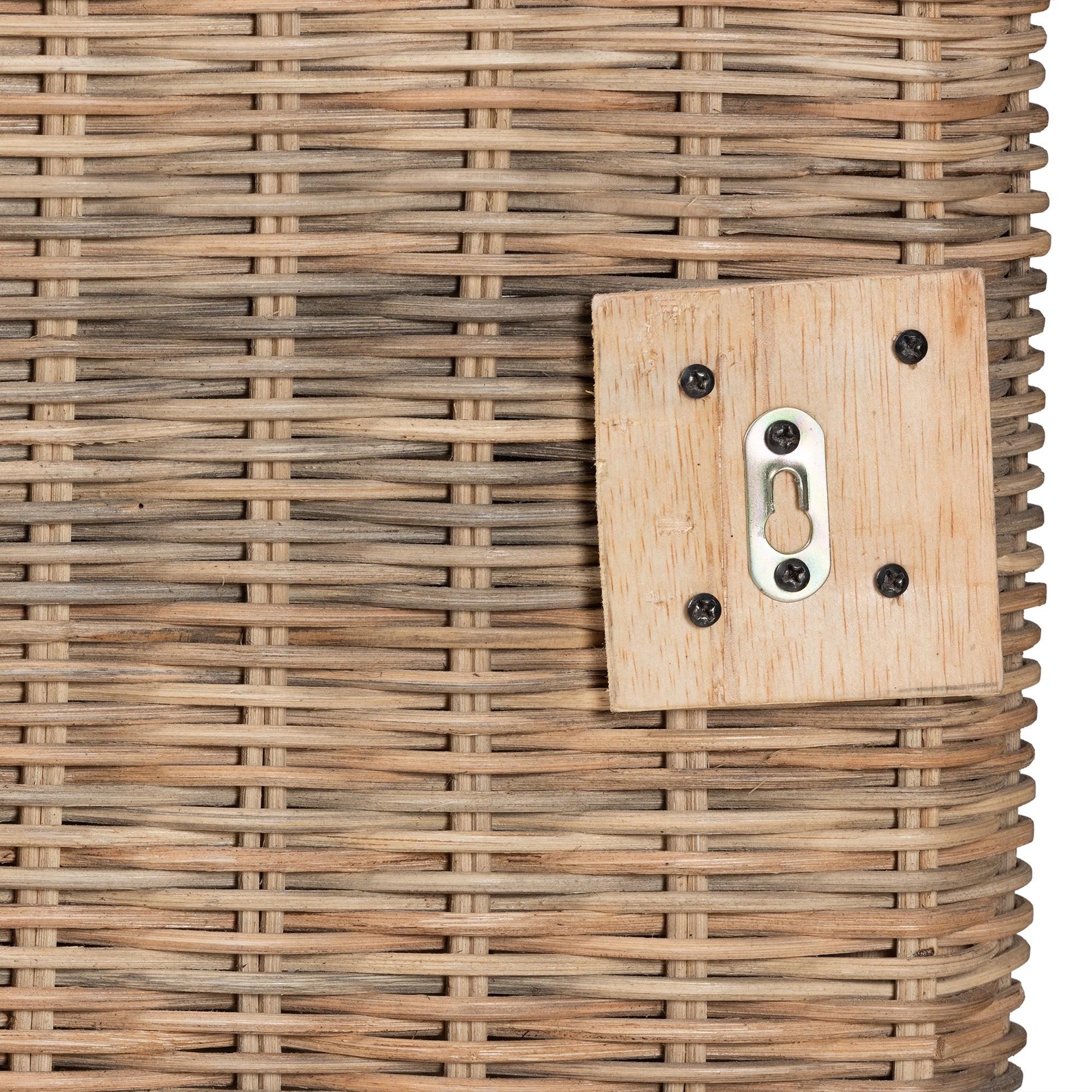 Bali & Pari Cantara Modern Bohemian Rattan Standalone Headboard
