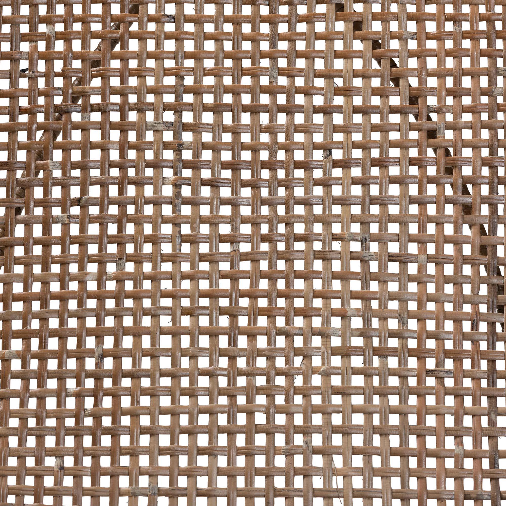 bali & pari Sabelle Japandi washed Rattan and Metal 2-Piece Dining Chair Set
