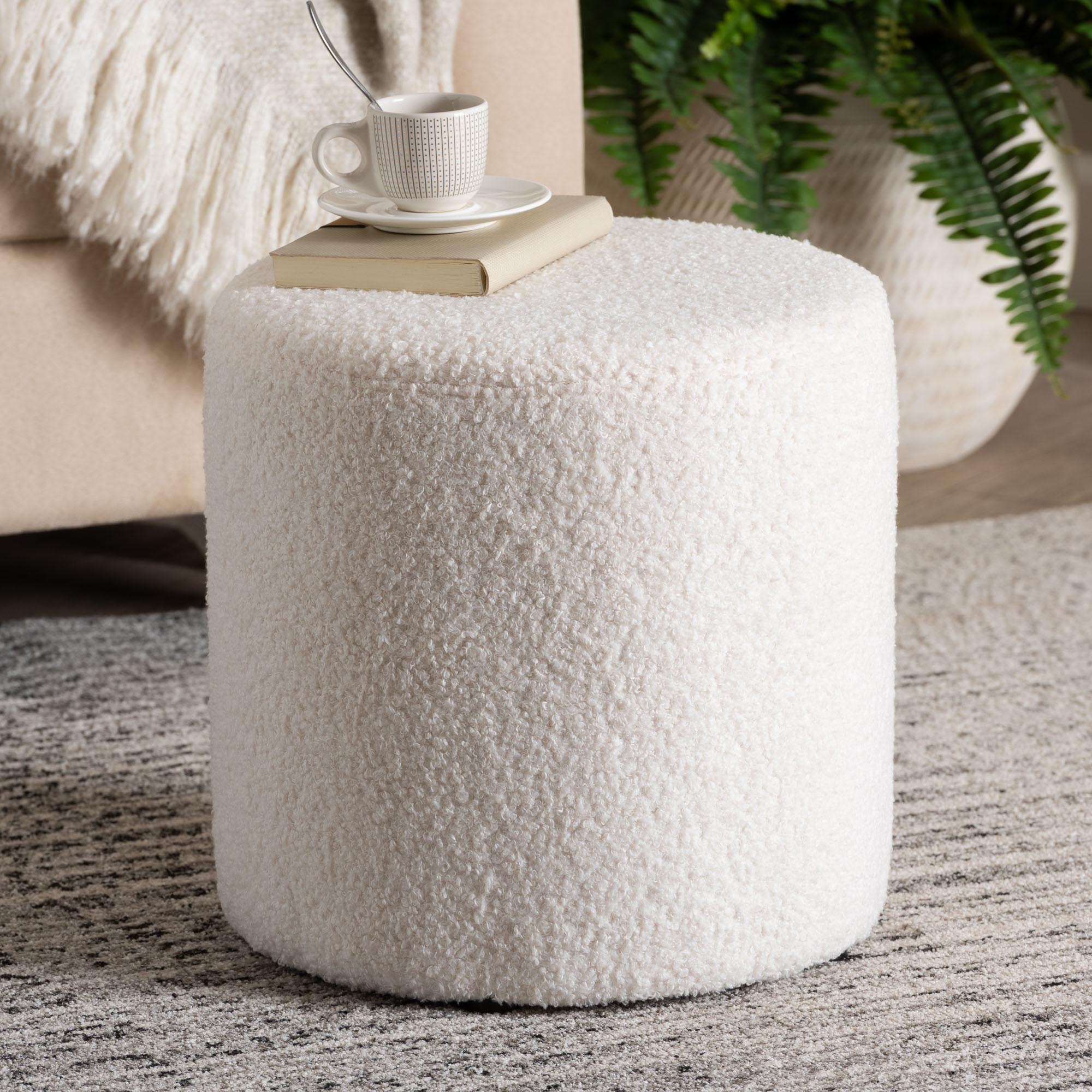 Tori Modern and Contemporary Boucle Upholstered Ottoman