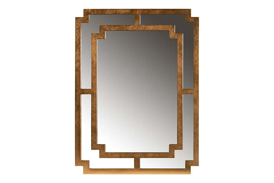 Dayana Modern and Contemporary Finished Wood Accent Wall Mirror
