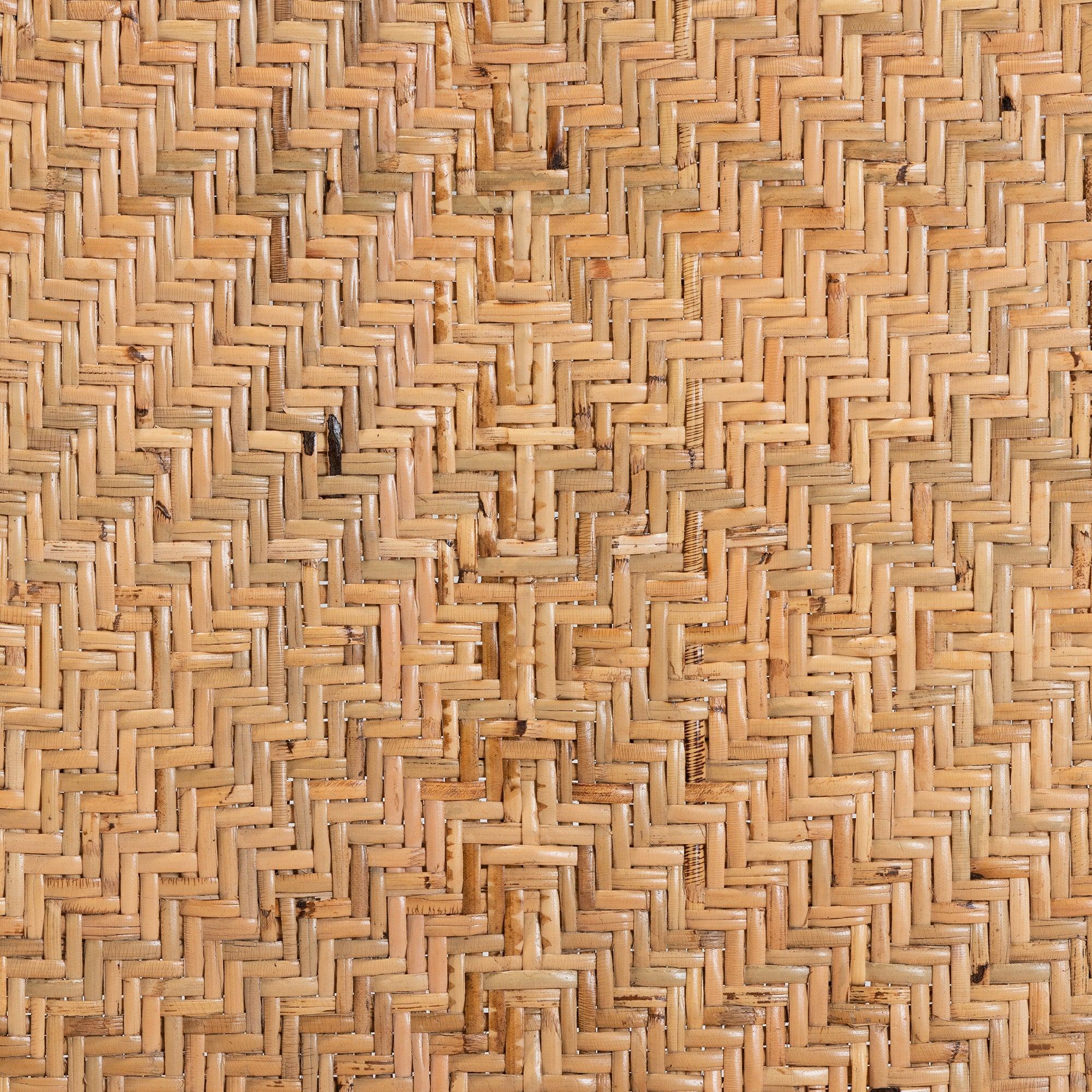 bali & pari Adrena Modern Bohemian Rattan Bar Stool