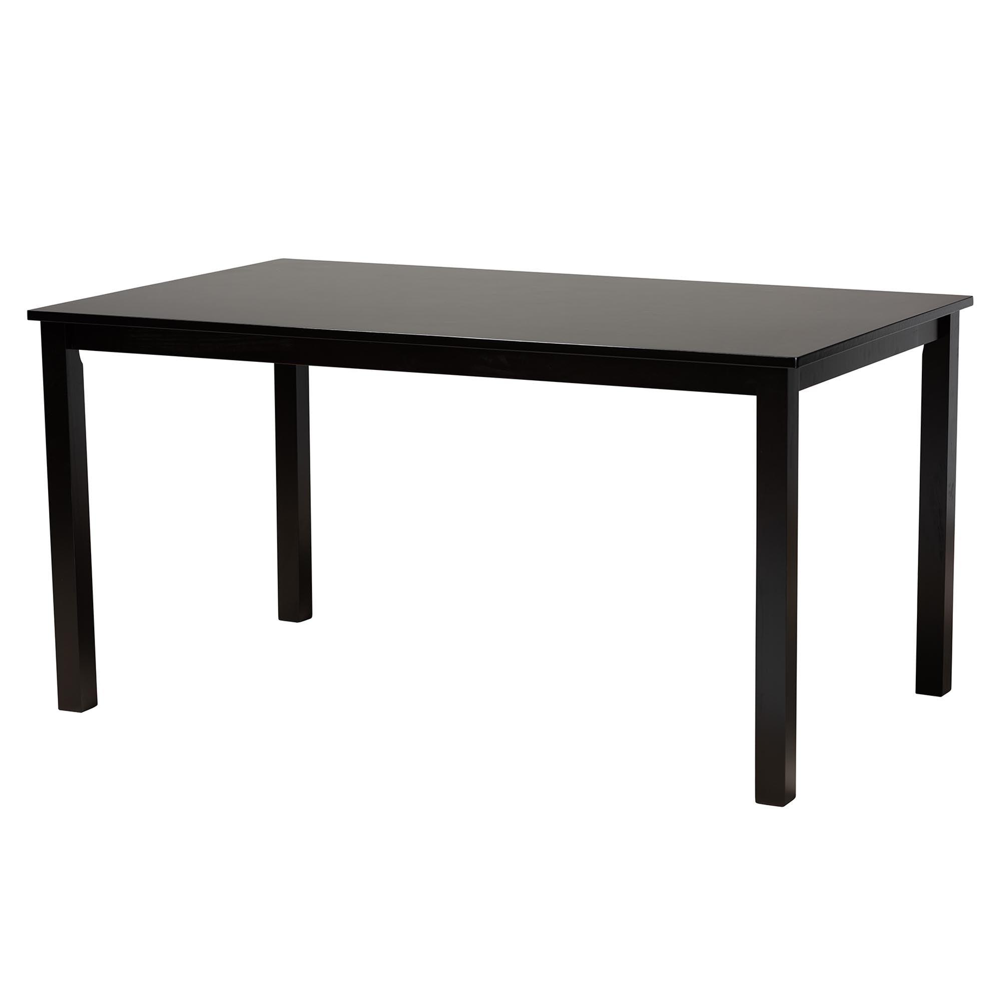 Florencia Modern Fabric and Espresso Finished Wood 7-Piece Dining Set