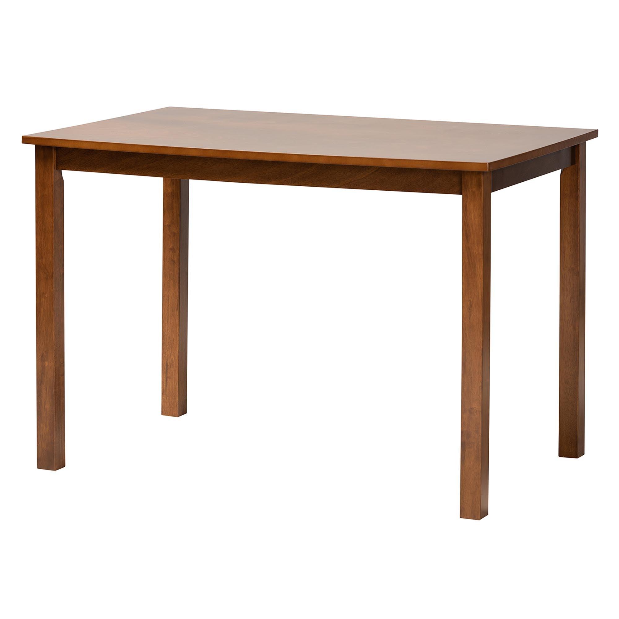 Florencia Modern Fabric and Finished Wood 5-Piece Dining Set