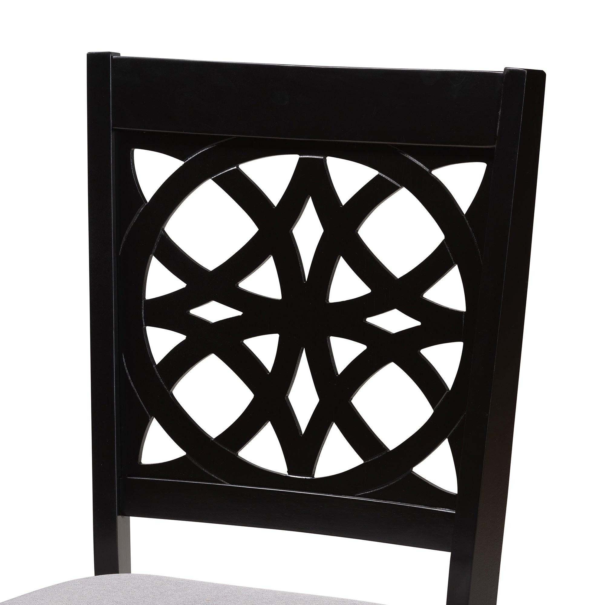 Abigail Modern Fabric and Finished Wood 6-Piece Dining Set