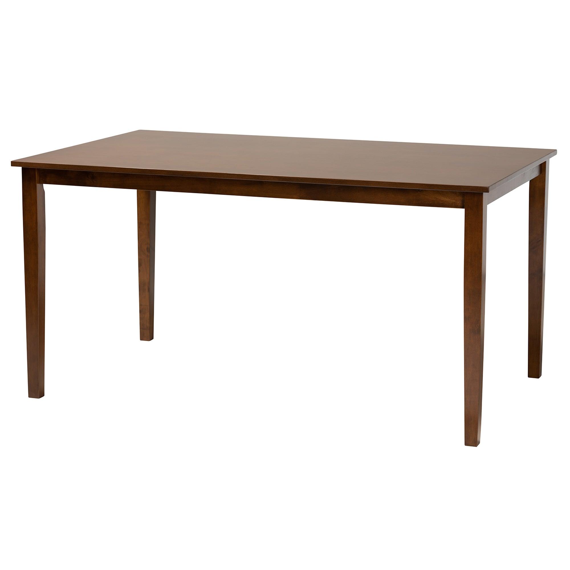 Abigail Modern Fabric and Finished Wood 6-Piece Dining Set