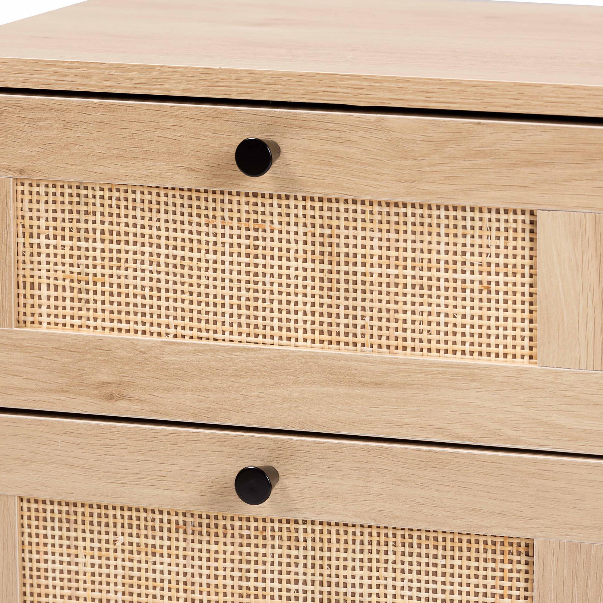 Light Brown/Black constructed from engineered wood and