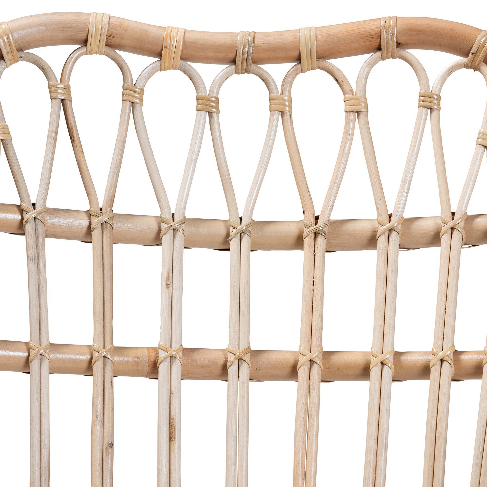 bali & pari Bajo Modern Bohemian Rattan Arm Chair