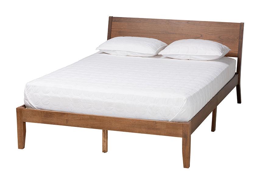 Salvatore Mid-Century Modern Finished Wood Platform Bed