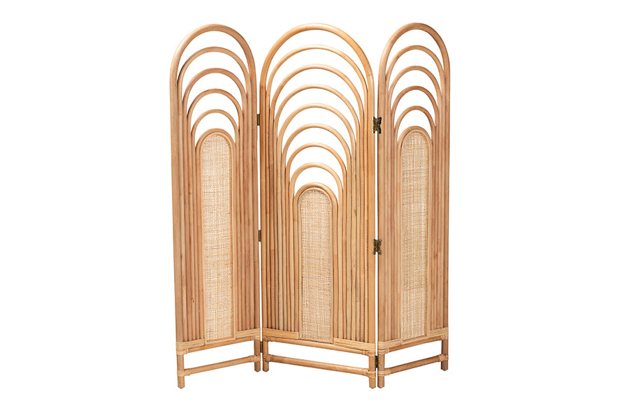 bali & pari a Modern Bohemian Rattan Room Divider