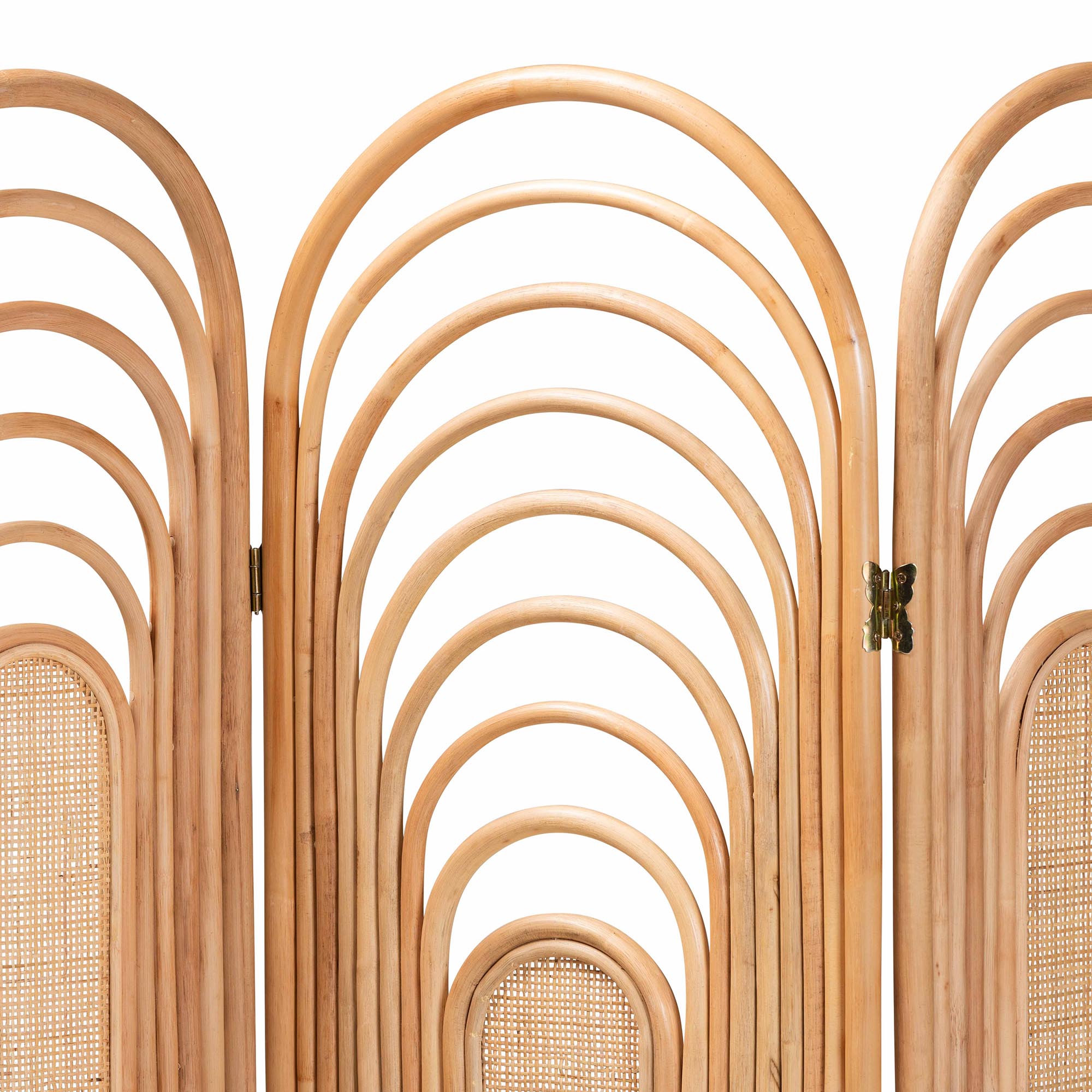 bali & pari a Modern Bohemian Rattan Room Divider