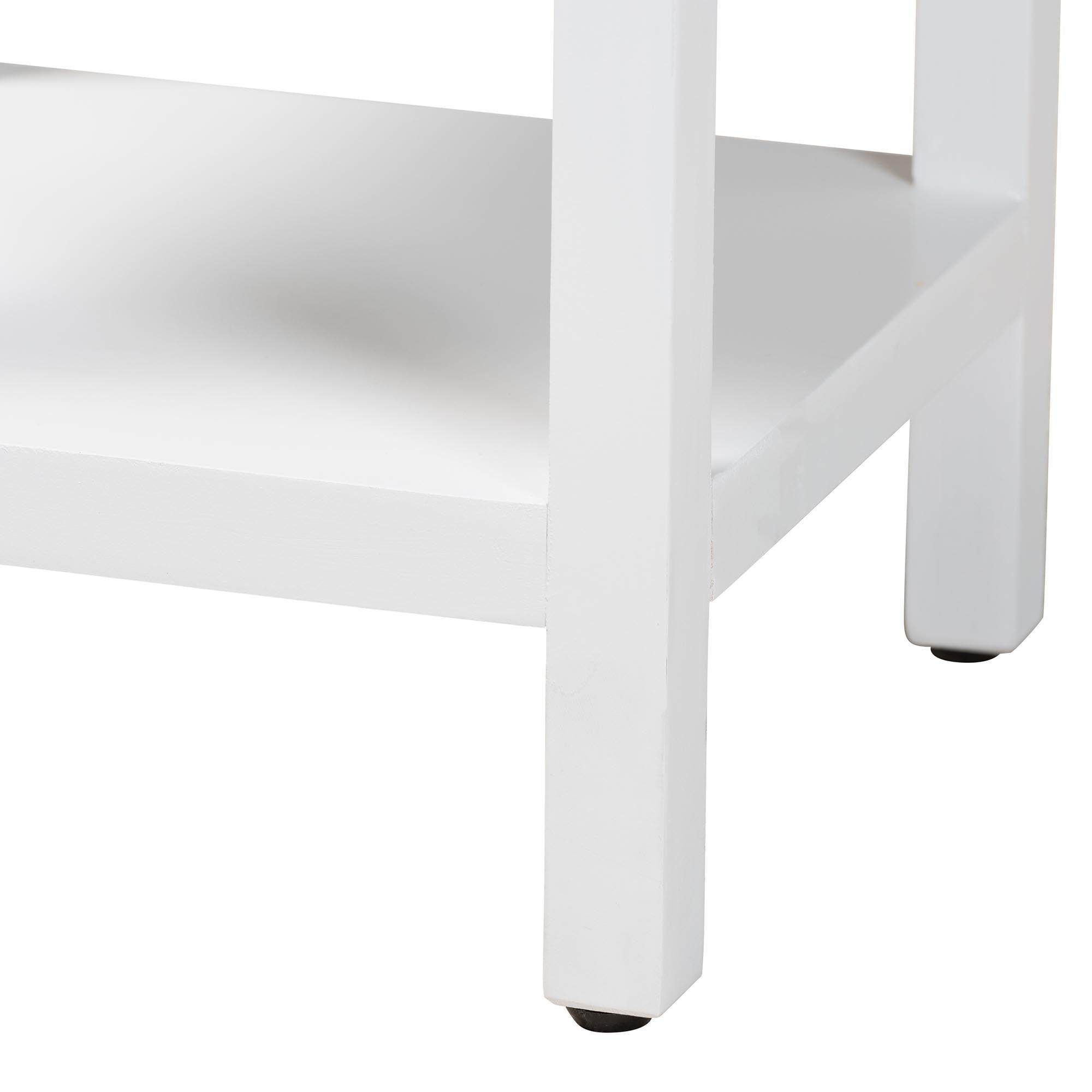 Yelena Classic and Traditional Finished Wood 1-Drawer End Table
