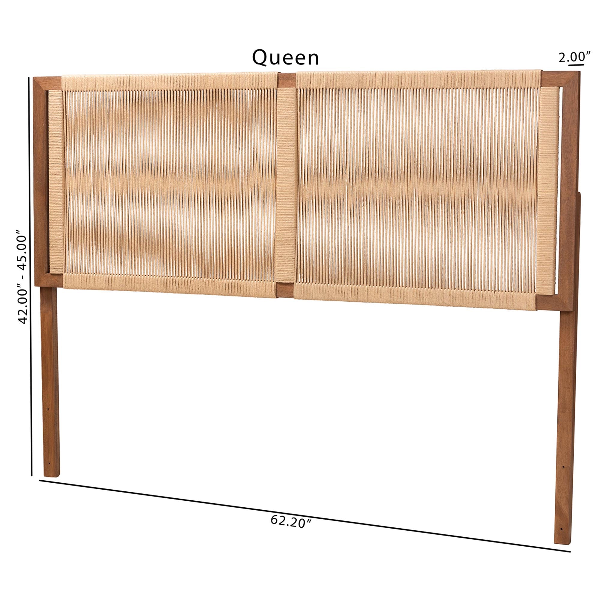 Bali & Pari Holitz Modern Bohemian Finished Bayur Wood Headboard