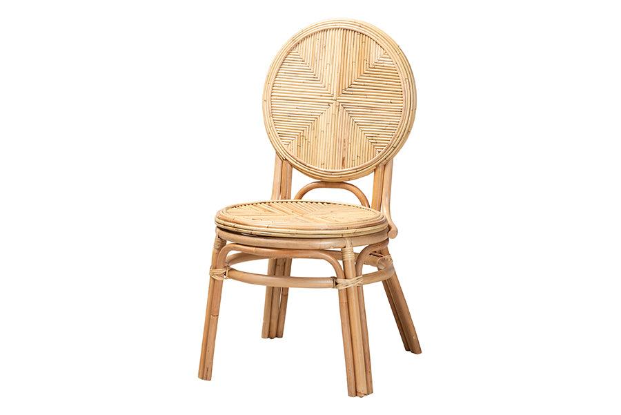 bali & pari Carita Modern Bohemian Rattan Dining Chair