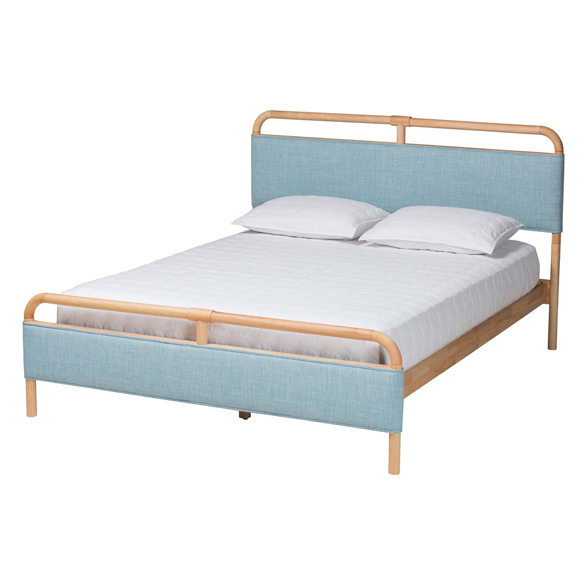Mateo Modern and Contemporary Baby Fabric and Wood Platform Bed