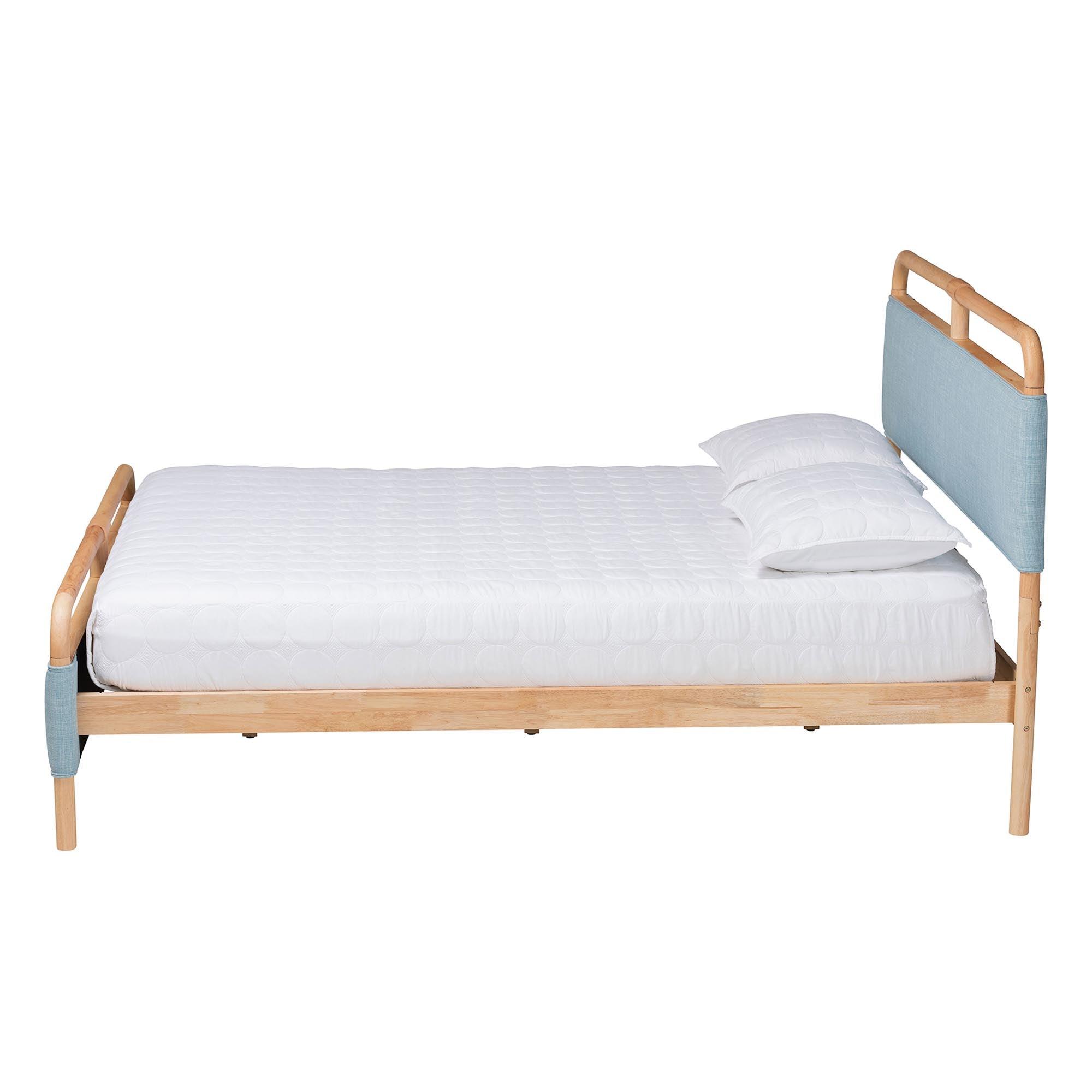 Mateo Modern and Contemporary Baby Fabric and Wood Platform Bed