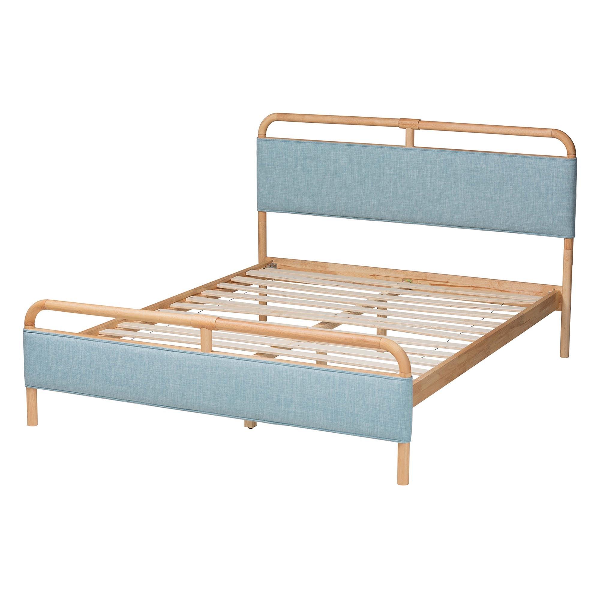 Mateo Modern and Contemporary Baby Fabric and Wood Platform Bed
