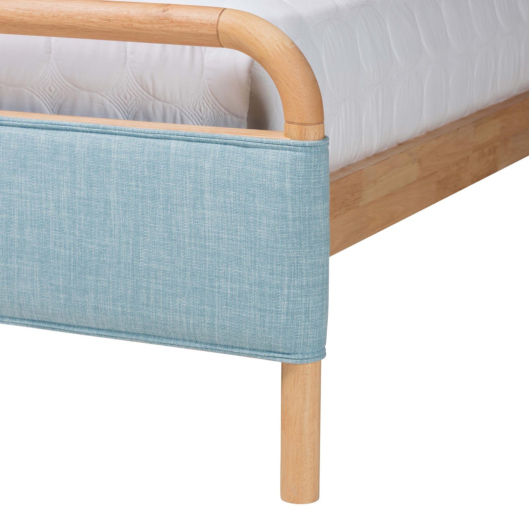 Mateo Modern and Contemporary Baby Fabric and Wood Platform Bed