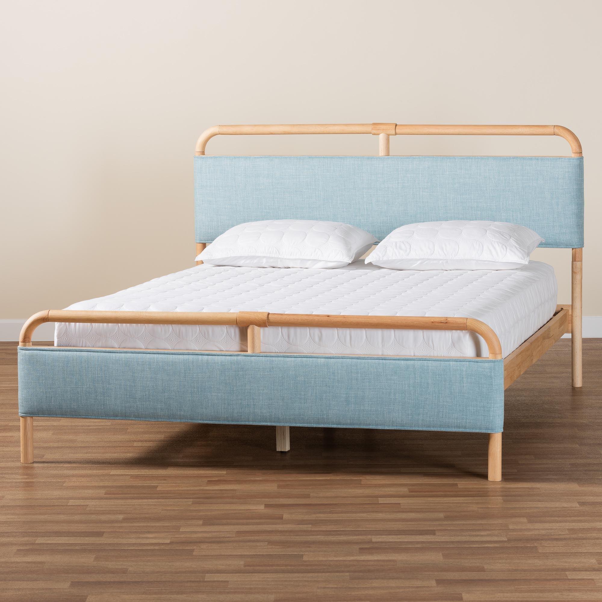Mateo Modern and Contemporary Baby Fabric and Wood Platform Bed