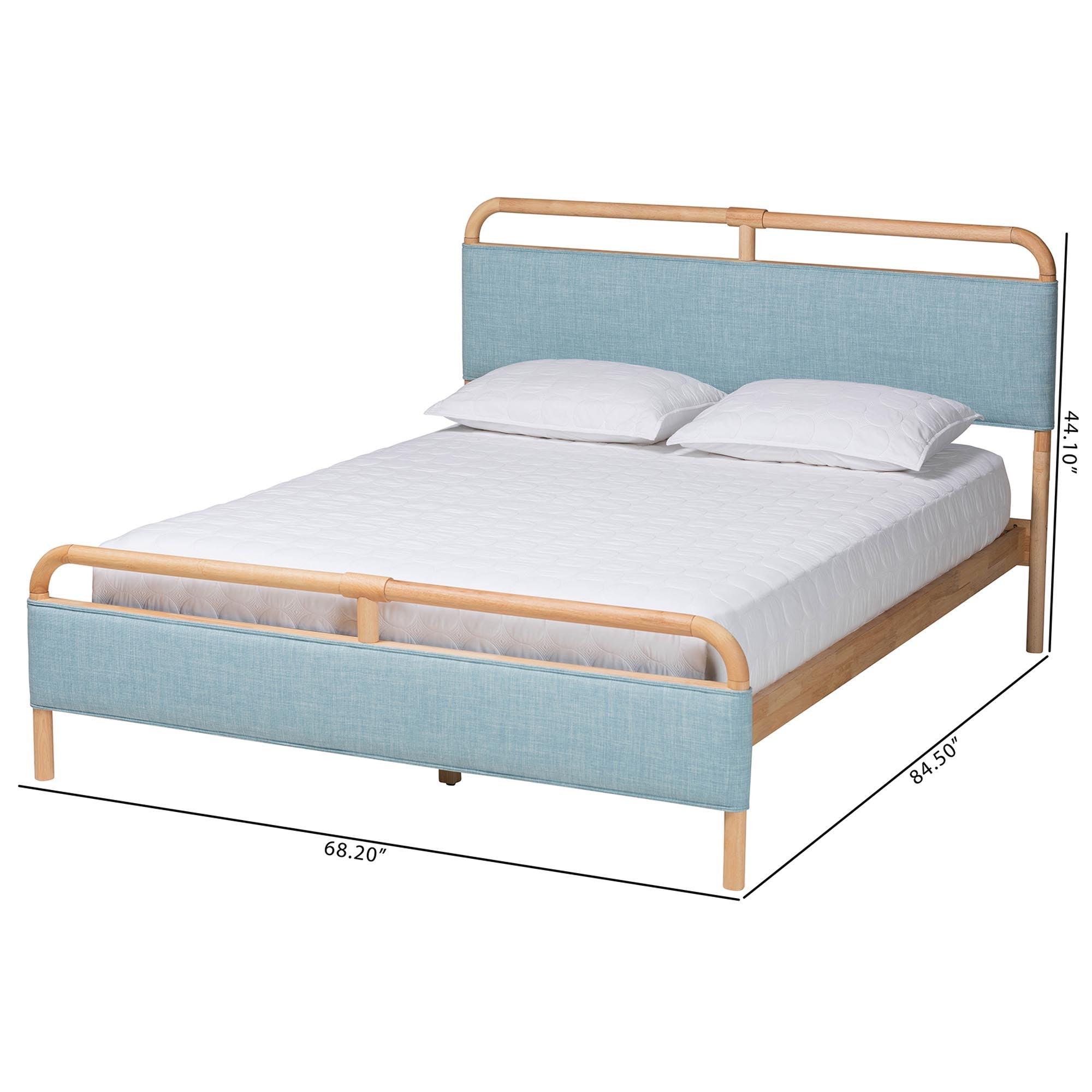 Mateo Modern and Contemporary Baby Fabric and Wood Platform Bed