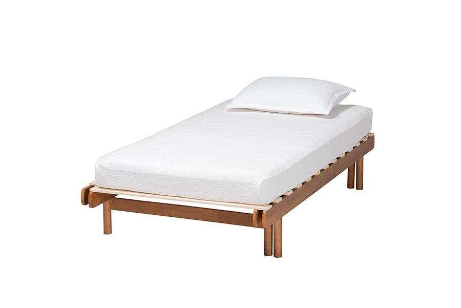 Bolivia Mid-Century Modern Wood Expandable to Bed Frame