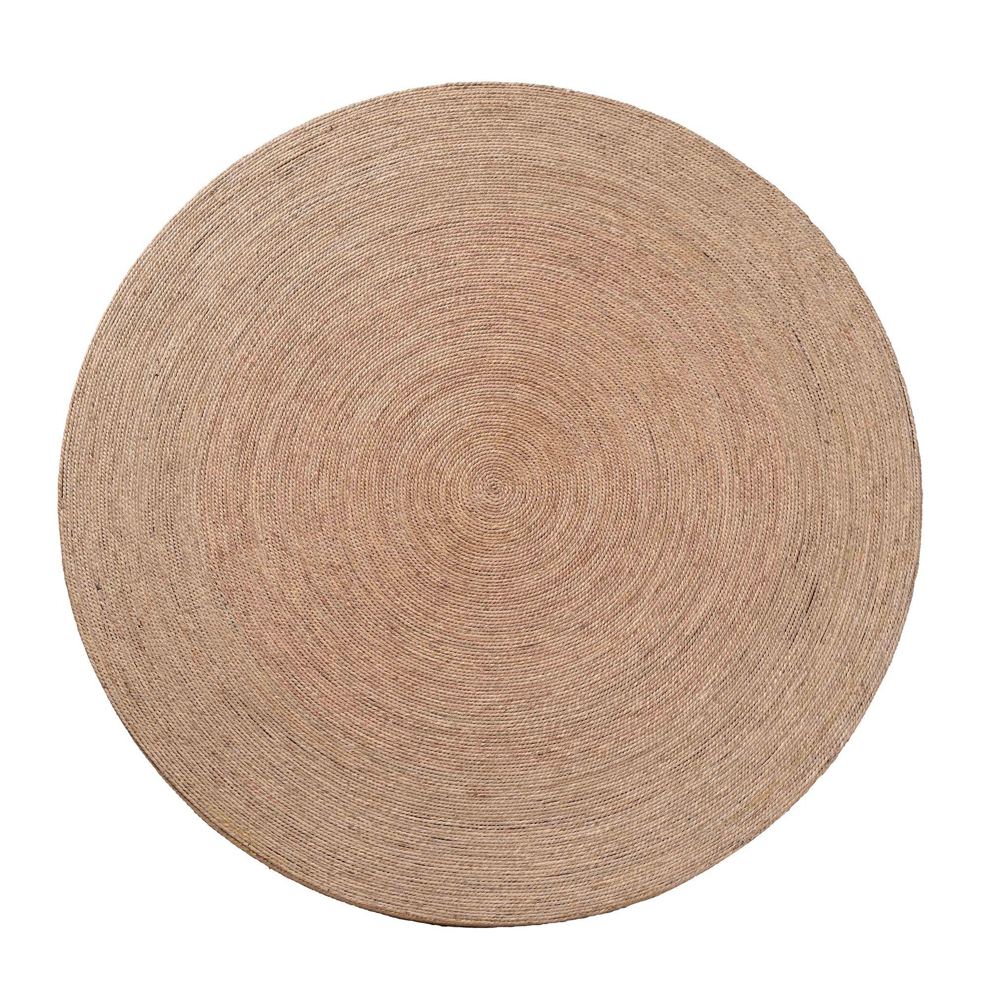 bali & pari Bistra Modern Bohemian Seagrass and Wood Dining Table