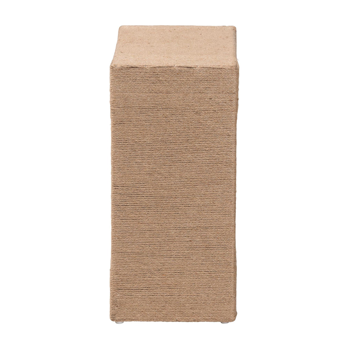 Bali & Pari Adonica Modern Bohemian Jute and Wood End Table