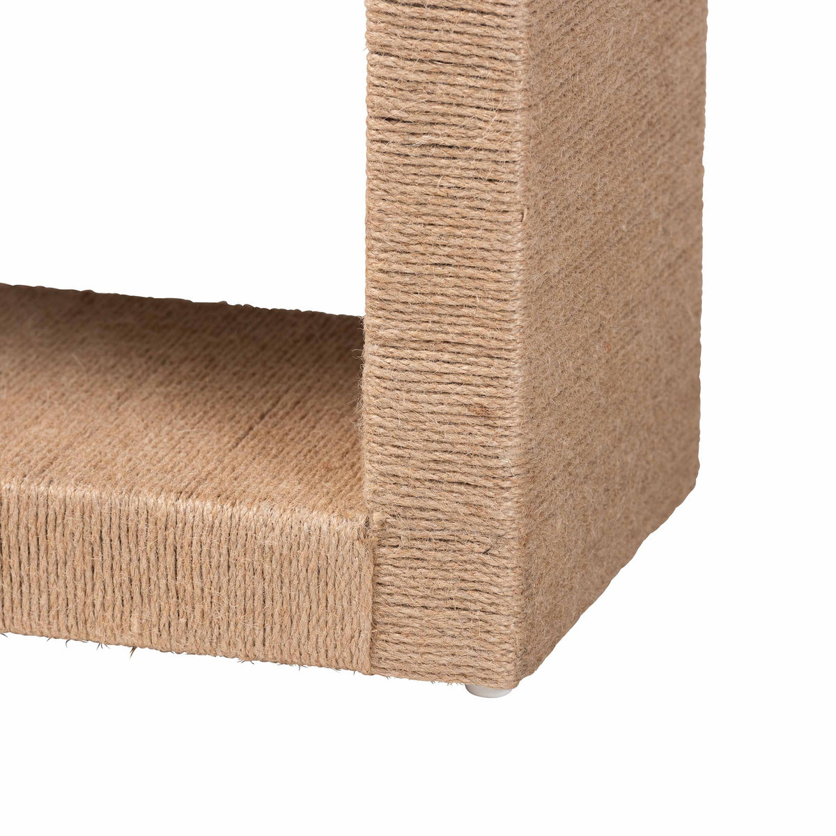 Bali & Pari Adonica Modern Bohemian Jute and Wood End Table