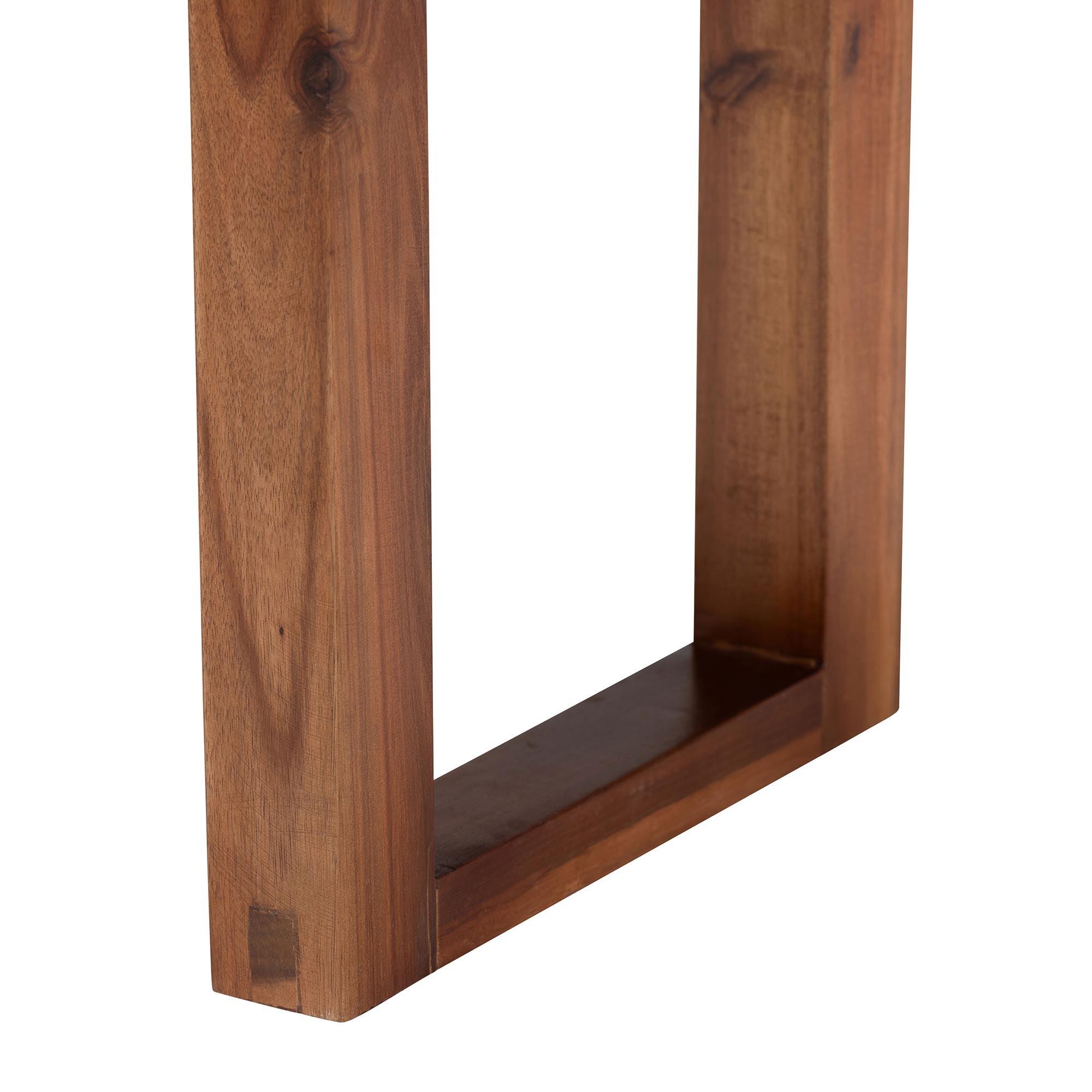 Bali & Pari Prunella Modern Bohemian Two-Tone and Seagrass and Acacia Wood Accent Bench