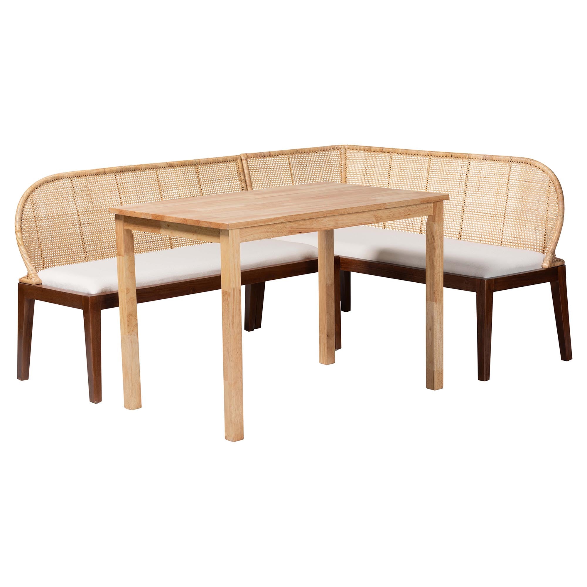 Bali & Pari Okinawa 3-Piece Dining Nook Set