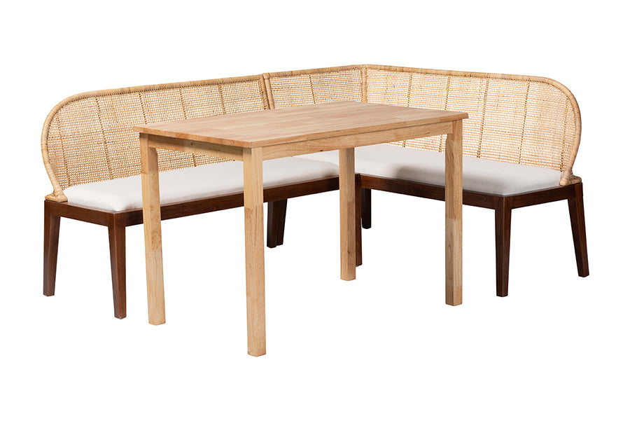 Bali & Pari Okinawa 3-Piece Dining Nook Set