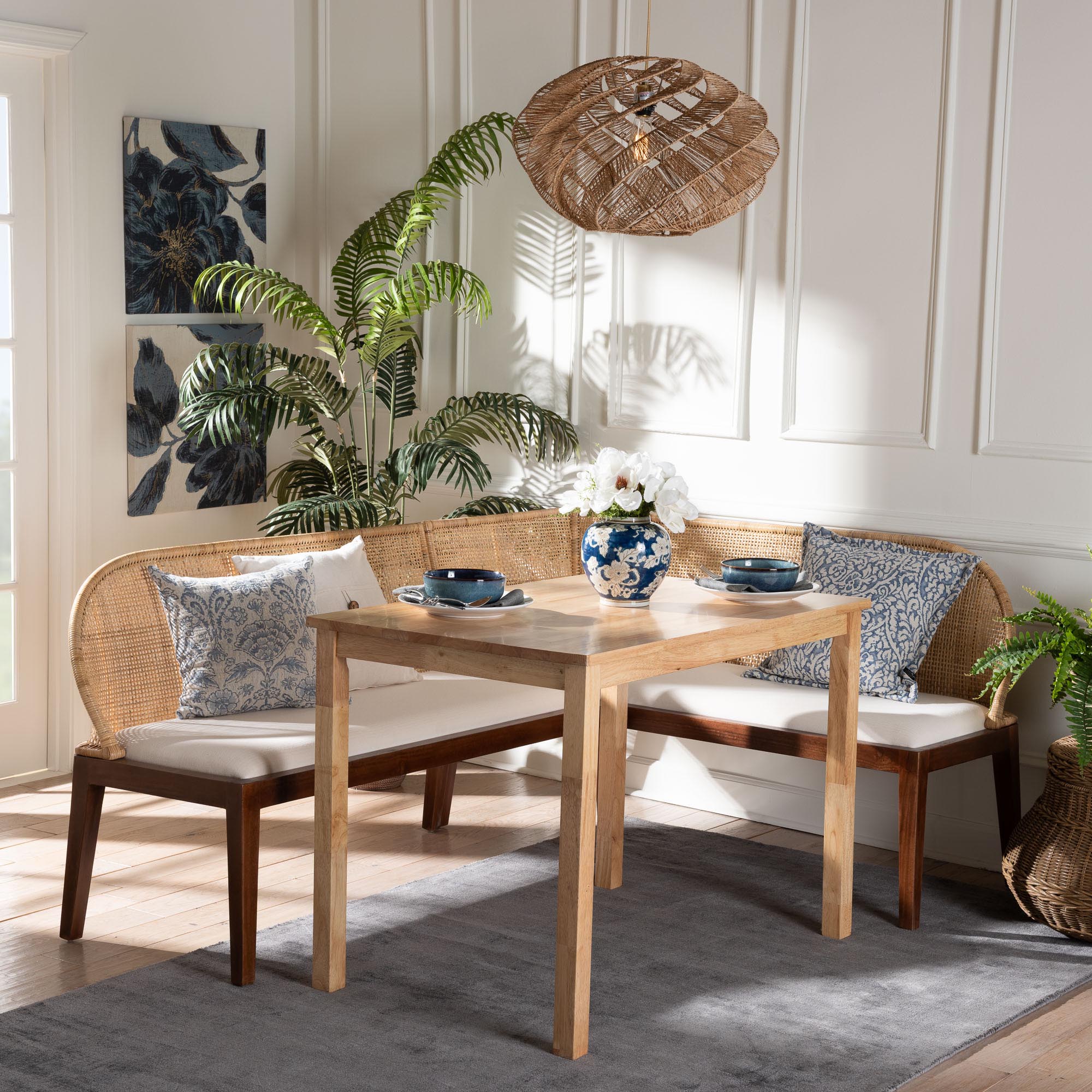 Bali & Pari Okinawa 3-Piece Dining Nook Set