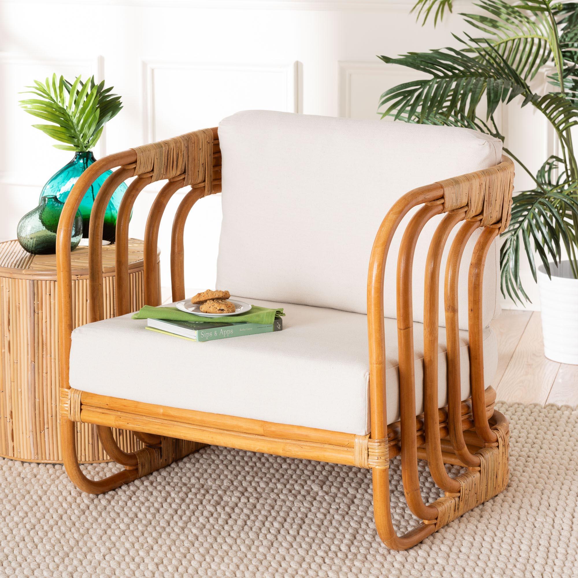 bali & pari Corsa Modern Bohemian Rattan Arm Chair
