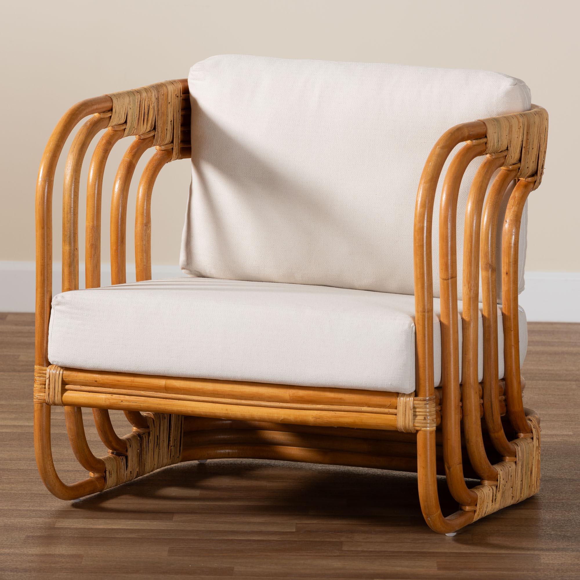 bali & pari Corsa Modern Bohemian Rattan Arm Chair