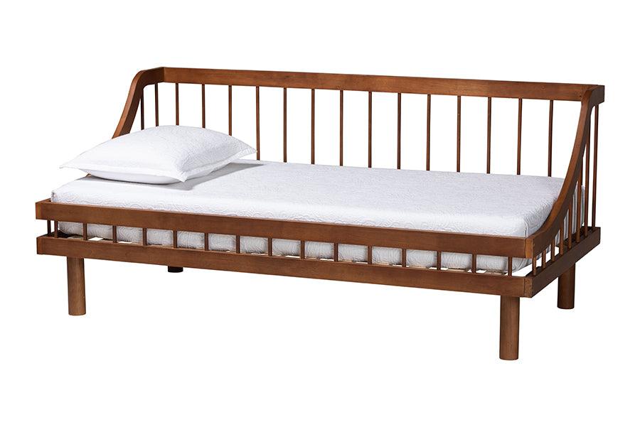 Helio Mid-Century Modern Finished Wood Daybed