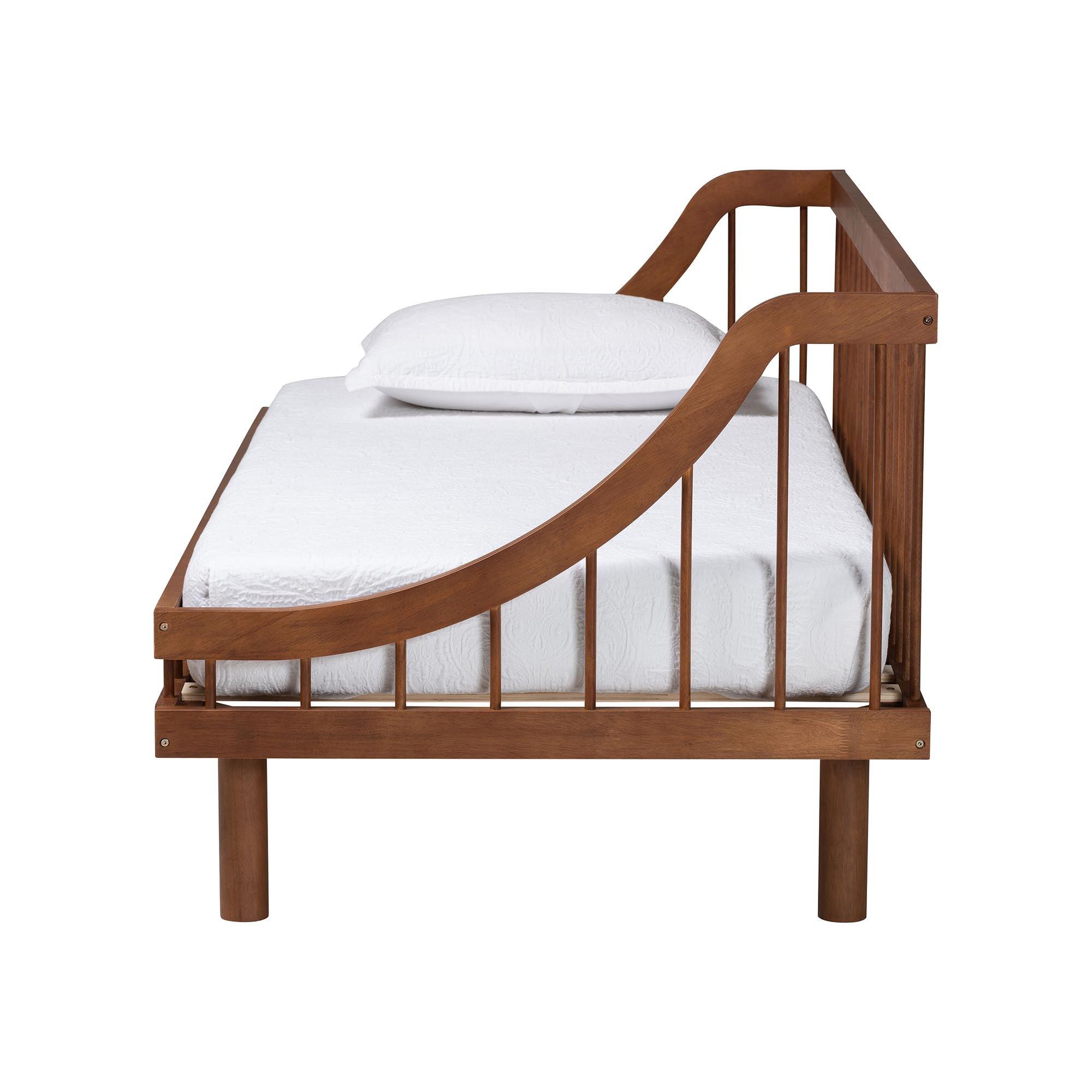 Helio Mid-Century Modern Finished Wood Daybed