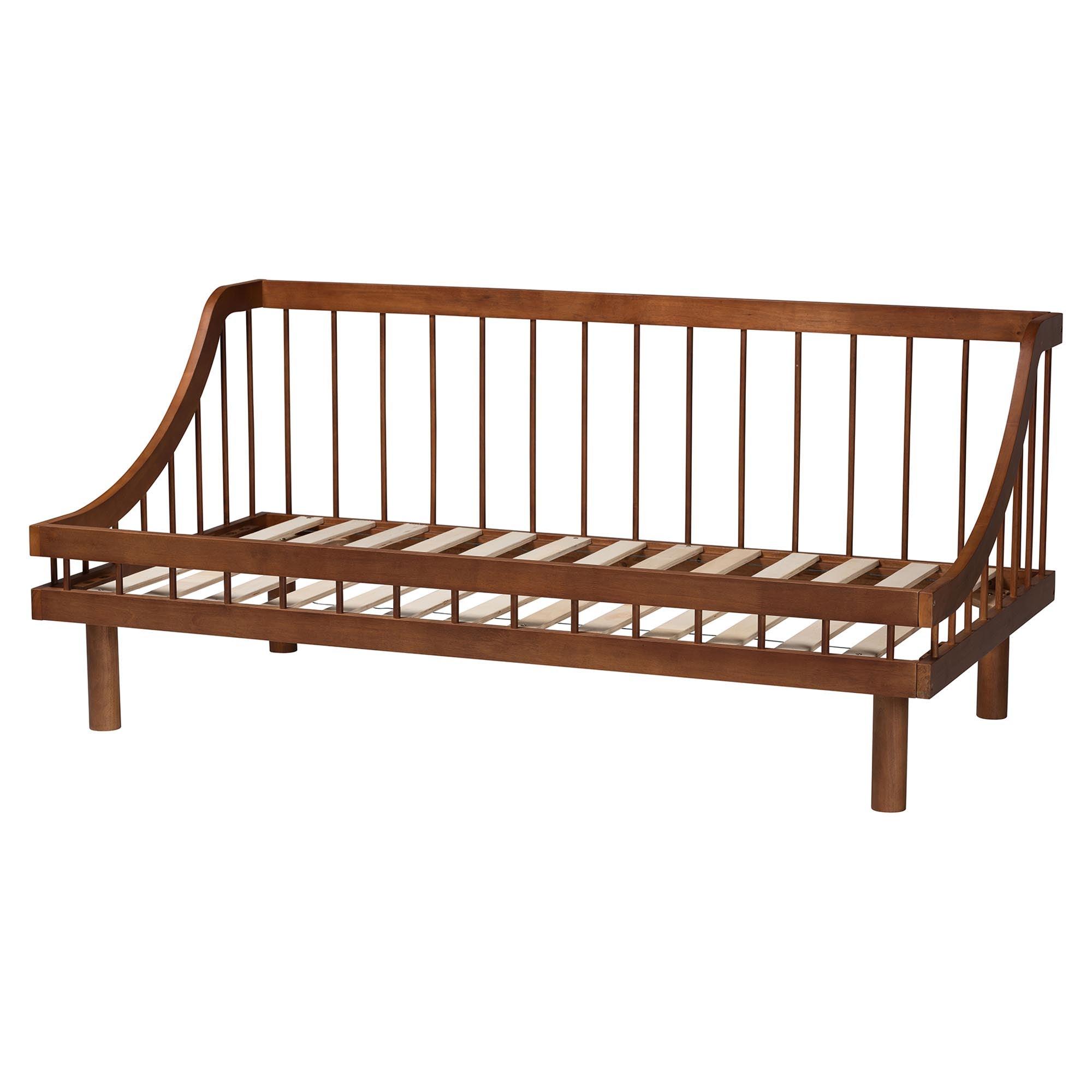 Helio Mid-Century Modern Finished Wood Daybed