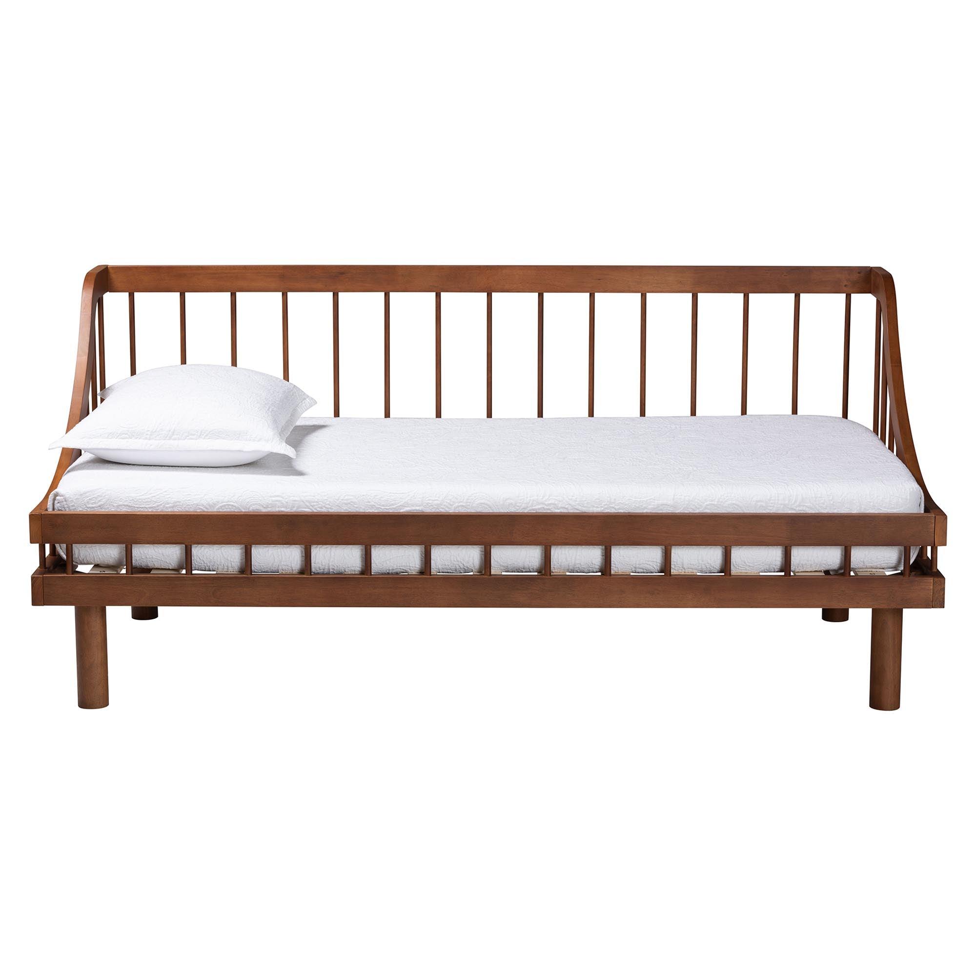 Helio Mid-Century Modern Finished Wood Daybed