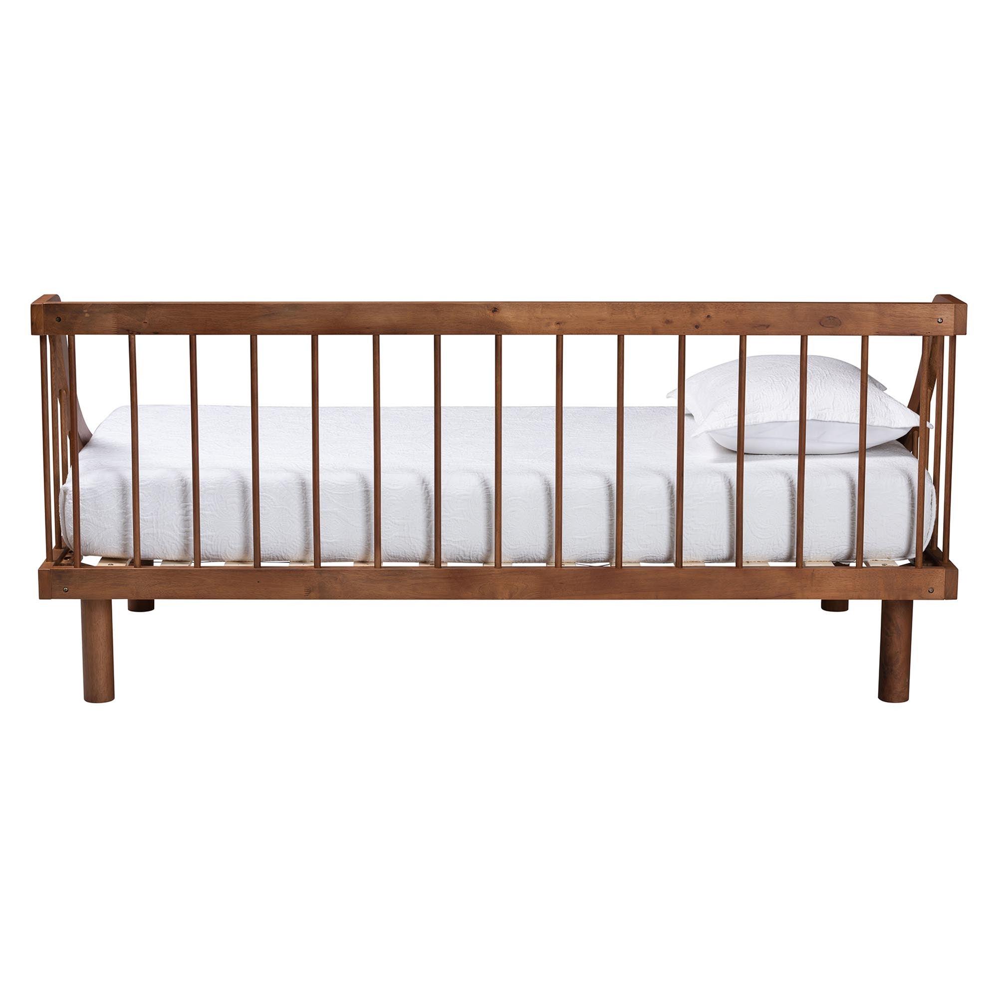 Helio Mid-Century Modern Finished Wood Daybed