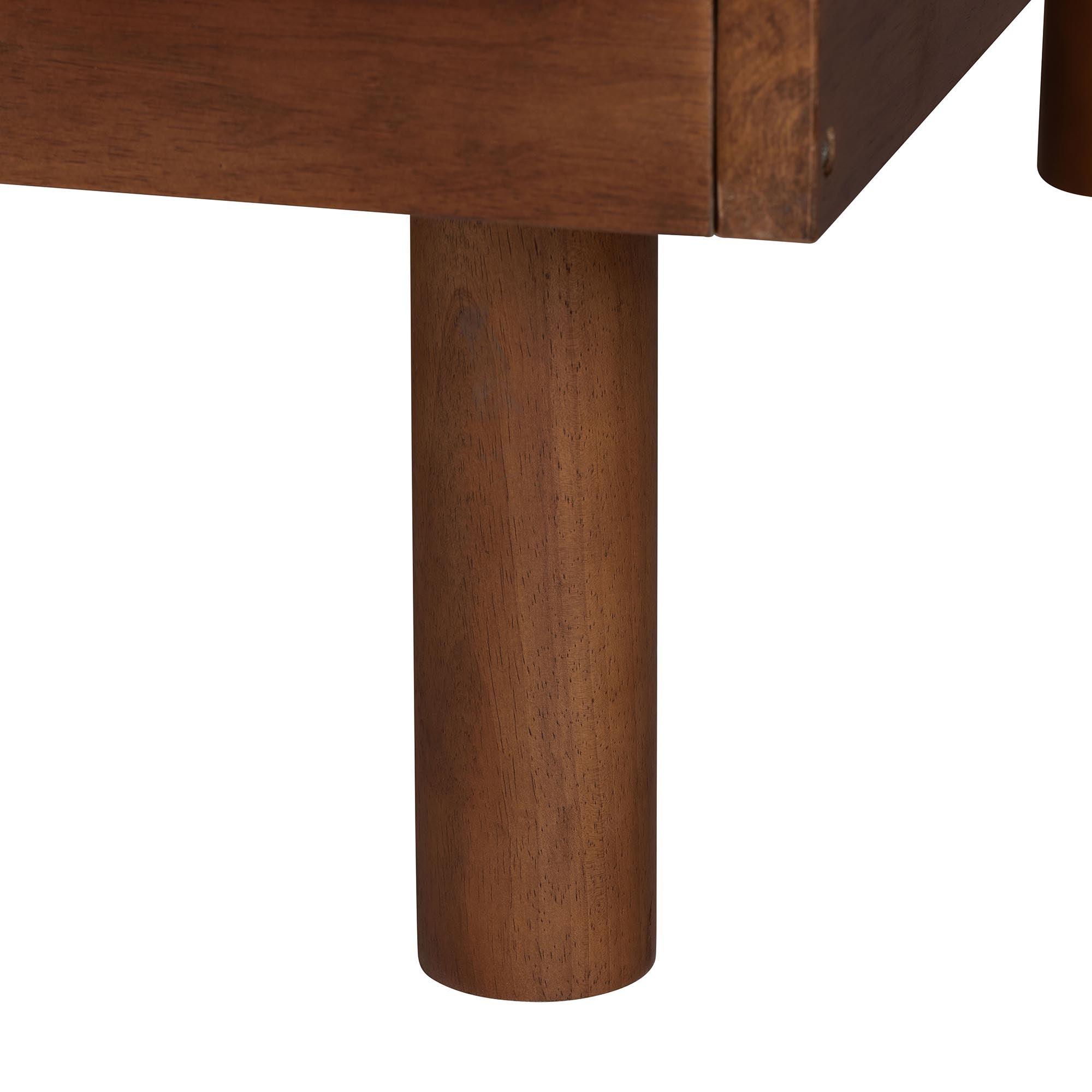 Helio Mid-Century Modern Finished Wood Daybed