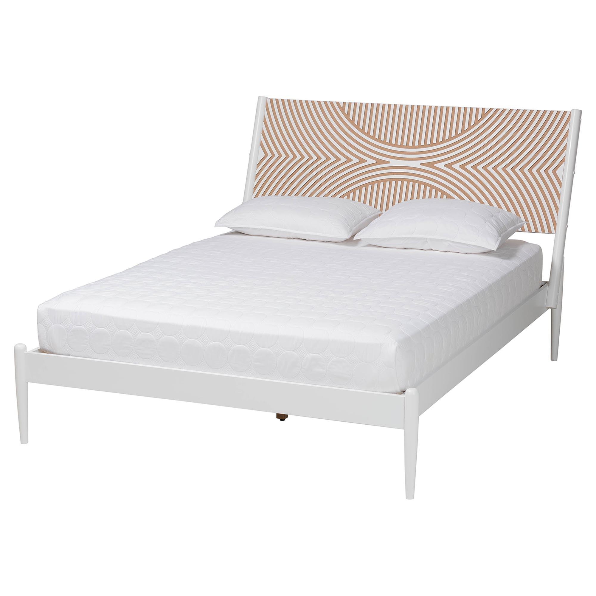 Louetta Coastal Caved Contrasting 3-Piece Bedroom Set
